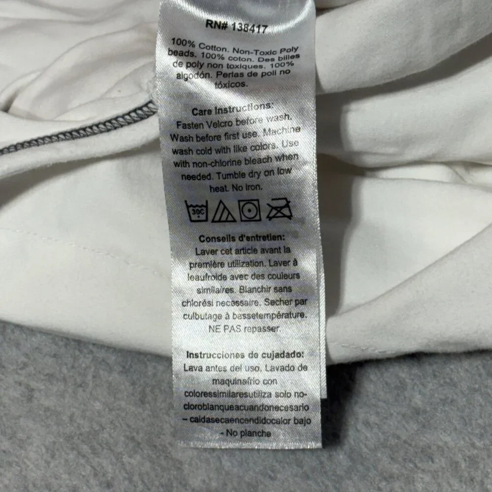 Nested Bean Zen Swaddle Classic Baby ONE SIZE 0-6 Months 7-18 lbs Weighted White